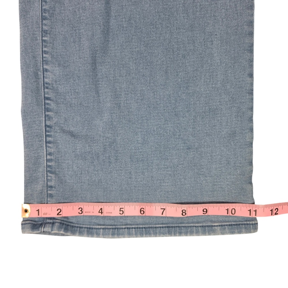 Pure Jill Denim Women Light Wash Wide Leg Pull On Jeans Size Medium M Blue - Picture 6 of 8